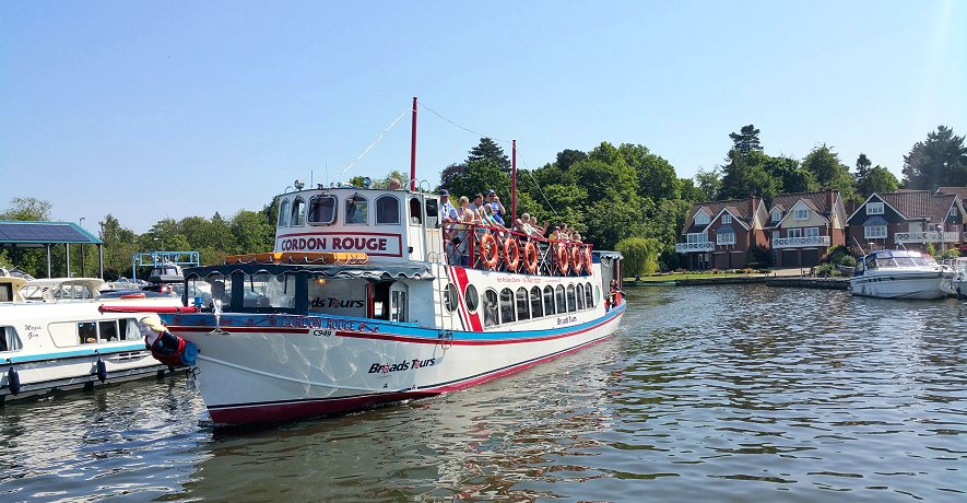 Take a scenic boat trip along the Broads starting from right next to the Cottages