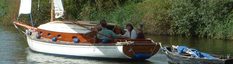 Traditional Broads Sailing Yacht near Wroxham