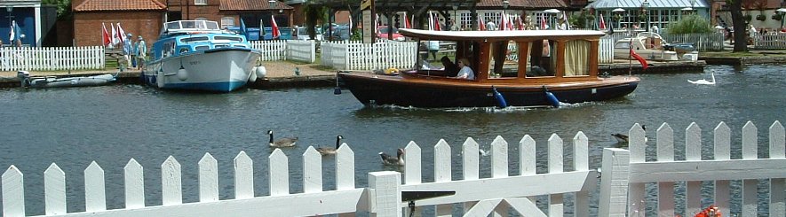 View from Anchor Cottage garden, Wroxham