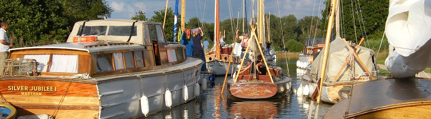 The end of a day's boating on the Norfolk Broads