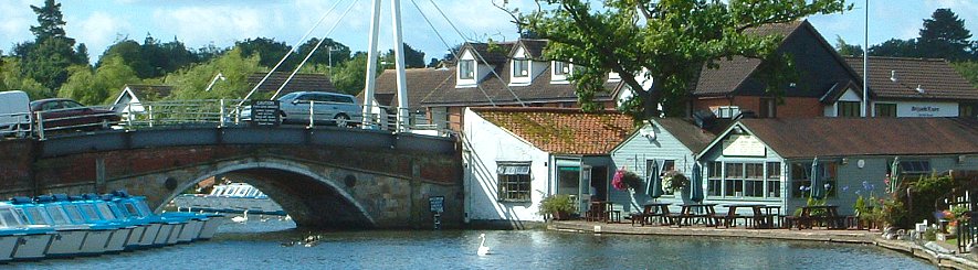 Wroxham Bridge viewed from upstream