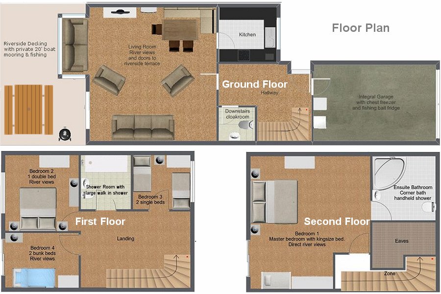 Riverside Cottage Floorplan